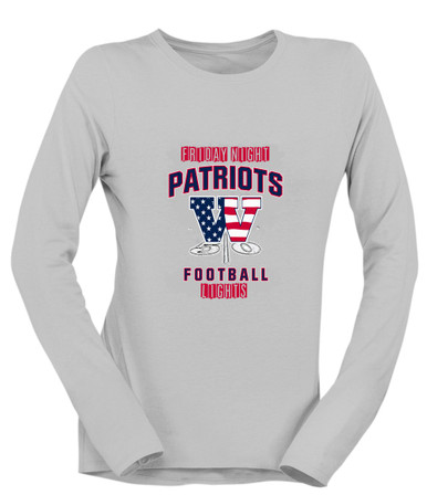 Wootton Patriots Football #6 Women's LS T-Shirt