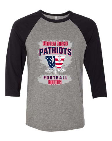Wootton Patriots Football #6 Women's Baseball T-Shirt