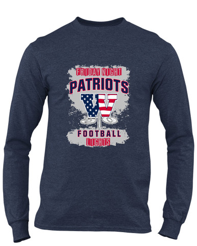Wootton Patriots Football #6 Men's Premium LS T-Shirt