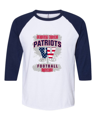 Wootton Patriots Football #6 Men's Baseball T-Shirt