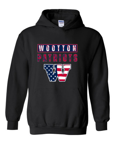 Wootton Patriots Mascot #9 Men's Hoodie