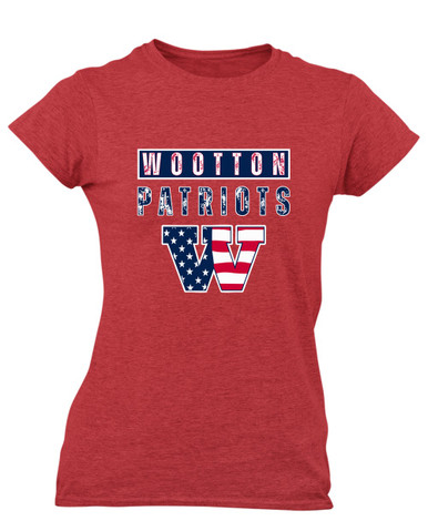 Wootton Patriots Mascot #9 Women's Premium SS T-Shirt