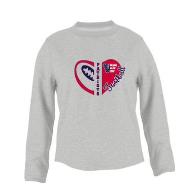 Wootton Patriots Heart Football Women's Sweatshirt