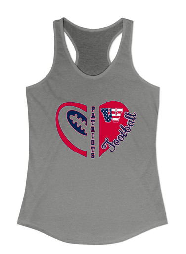 Wootton Patriots Heart Football Women's Tank Top