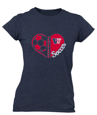 Wootton Patriots Heart Soccer Women's Premium SS T-Shirt