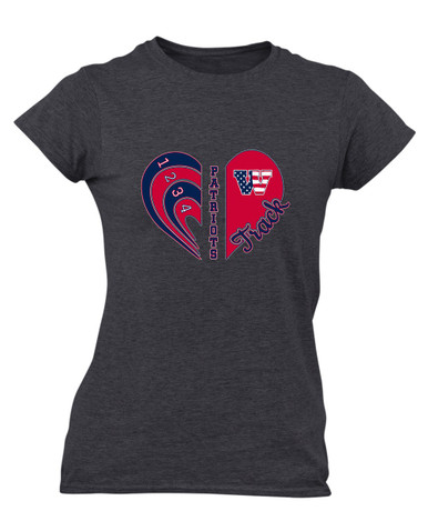 Wootton Patriots Heart Track Women's SS T-Shirt