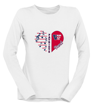 Wootton Patriots Heart Band Women's LS T-Shirt