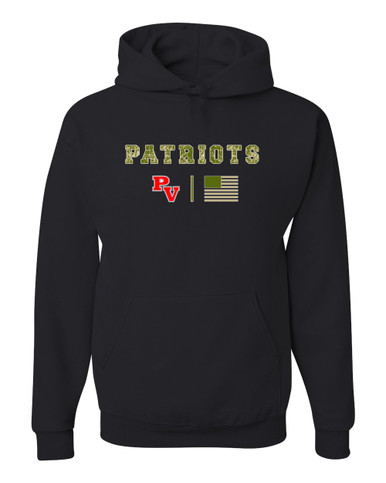 Park View Patriots Camo Flag Men's Premium Hoodie