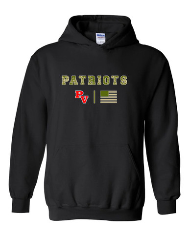 Park View Patriots Camo Flag Men's Hoodie