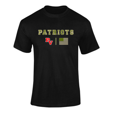 Park View Patriots Camo Flag Men's SS T-Shirt