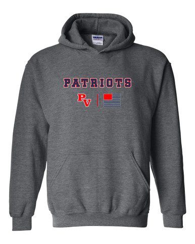 Park View Patriots Team Colors Flag Men's Hoodie