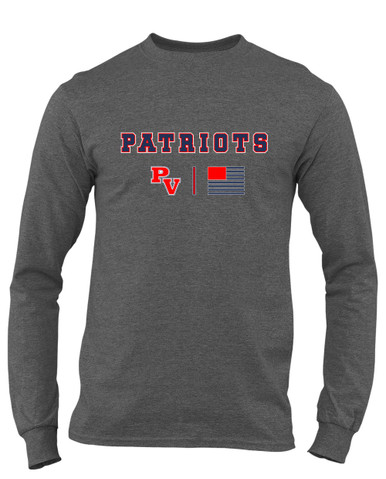 Park View Patriots Team Colors Flag Men's Premium LS T-Shirt