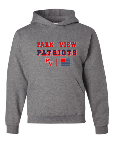 Park View Patriots Spirit Flag Men's Premium Hoodie