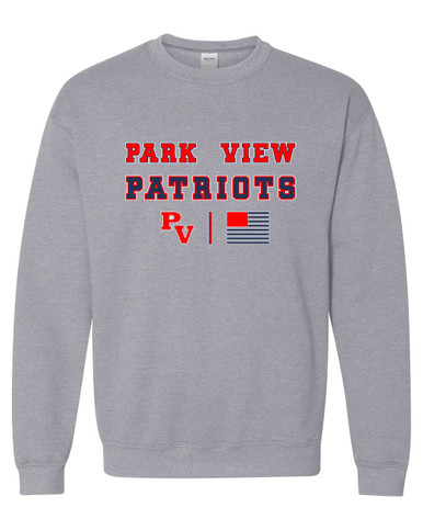Park View Patriots Spirit Flag Men's Sweatshirt