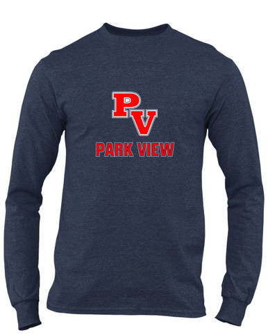 Park View Patriots Mascot #2 Men's LS T-Shirt