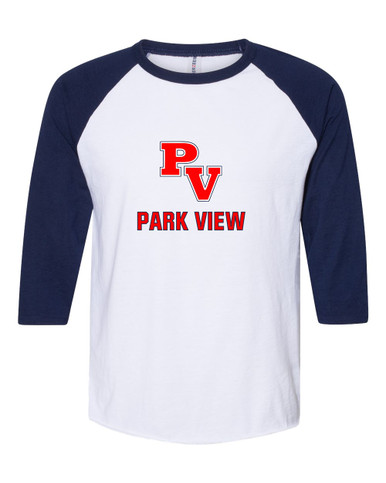 Park View Patriots Mascot #2 Men's Baseball T-Shirt