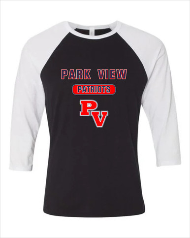 Park View Patriots Mascot #3 Women's Baseball T-Shirt