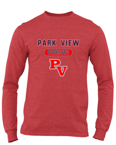Park View Patriots Mascot #3 Men's LS T-Shirt