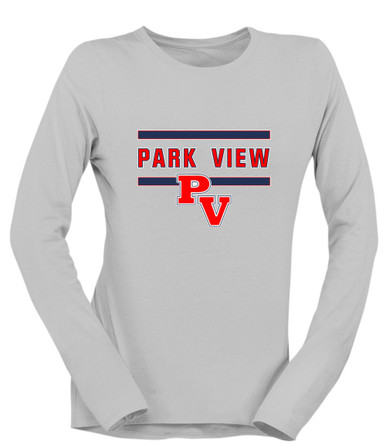 Park View Patriots Mascot #4 Women's LS T-Shirt