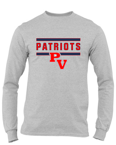 Park View Patriots Mascot #5 Men's LS T-Shirt