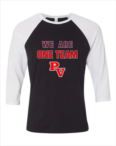 Park View Patriots We Are One Team Men's Baseball T-Shirt