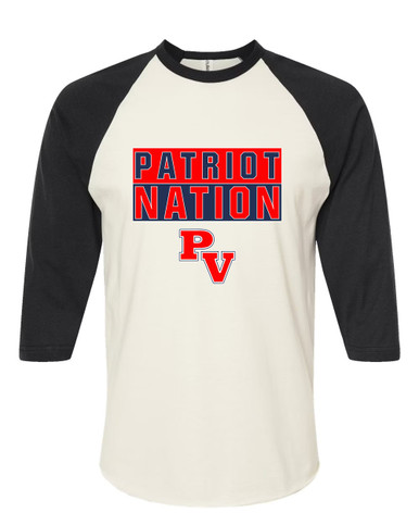 Park View Patriots Nation #1 Men's Baseball T-Shirt