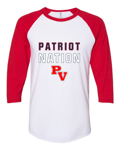 Park View Patriots Nation #2 Men's Baseball T-Shirt