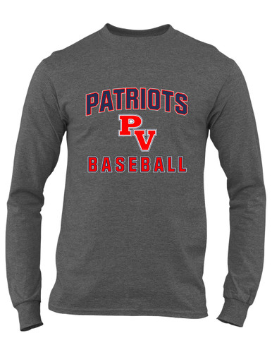 Park View Patriots Baseball #1 Men's LS T-Shirt