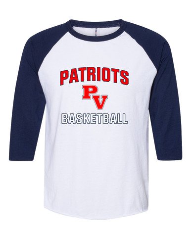 Park View Patriots Basketball #1 Women's Baseball T-Shirt