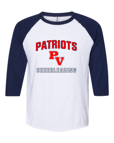 Park View Patriots Cheerleading Women's Baseball T-Shirt