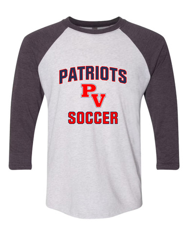 Park View Patriots Soccer #1 Women's Baseball T-Shirt