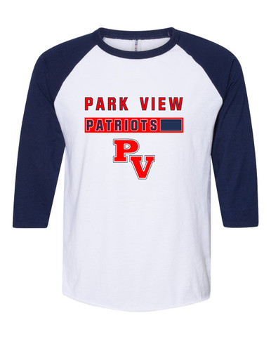 Park View Patriots Mascot #7 Women's Baseball T-Shirt