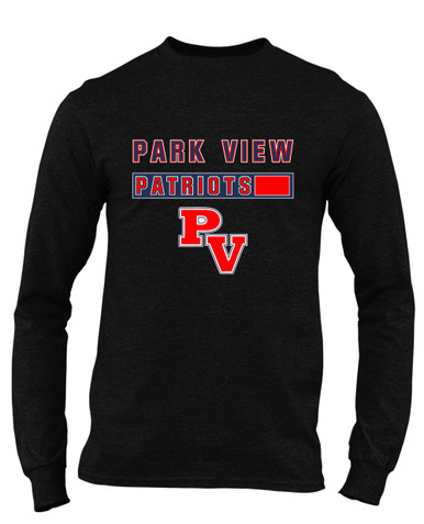 Park View Patriots Mascot #7 Men's Premium LS T-Shirt