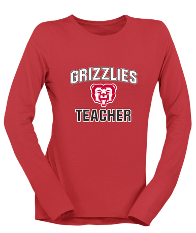 McMinnville Grizzlies Teacher Women's LS T-Shirt