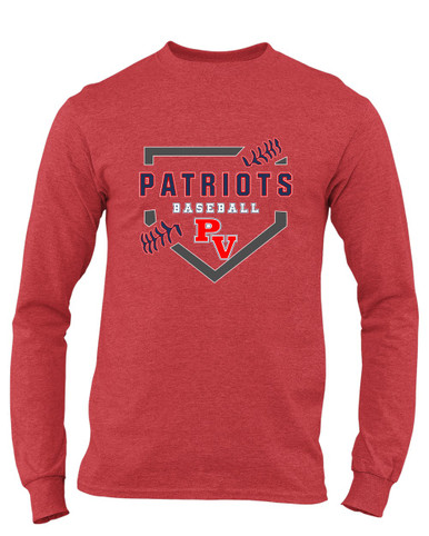 Park View Patriots Baseball #2 Men's Premium LS T-Shirt