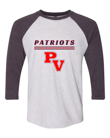 Park View Patriots Mascot #8 Men's Baseball T-Shirt