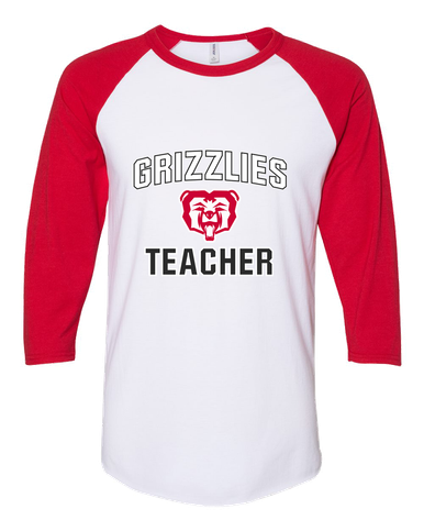 McMinnville Grizzlies Teacher Women's Baseball T-Shirt