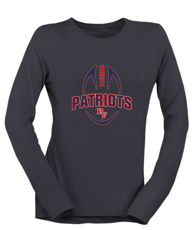 Park View Patriots Football #5 Women's LS T-Shirt