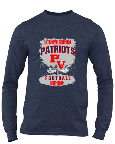 Park View Patriots Football #6 Men's LS T-Shirt