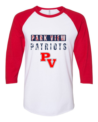 Park View Patriots Mascot #9 Women's Baseball T-Shirt