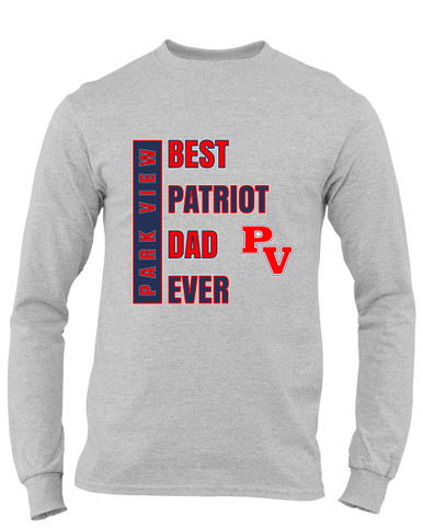 Park View Patriots Best Patriot Dad Men's LS T-Shirt