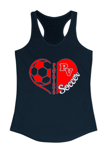 Park View Patriots Heart Soccer Women's Tank Top