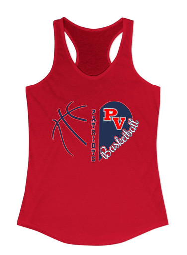 Park View Patriots Heart Basketball Women's Tank Top