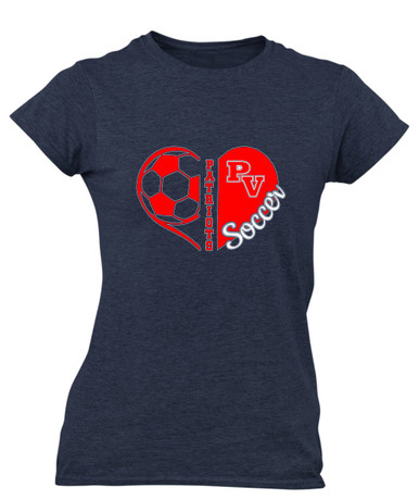 Park View Patriots Heart Soccer Women's Premium SS T-Shirt