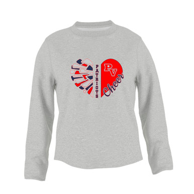 Park View Patriots Heart Cheer Women's Sweatshirt