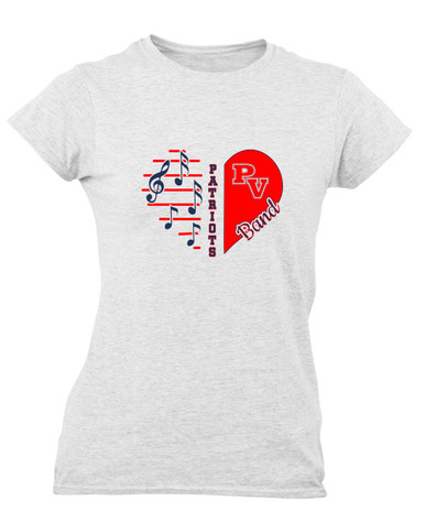 Park View Patriots Heart Band Women's Premium SS T-Shirt