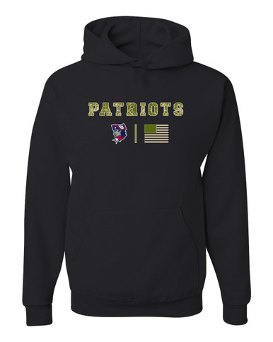 Washington Patriots Camo Flag Men's Premium Hoodie