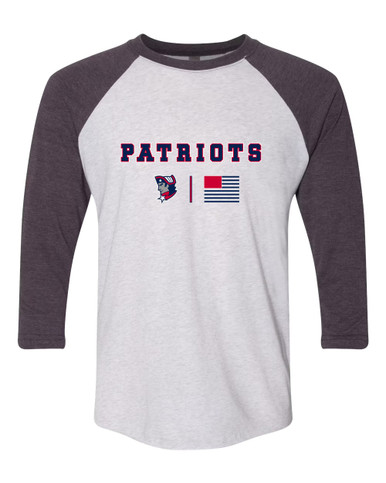 Washington Patriots Team Colors Flag Men's Baseball T-Shirt
