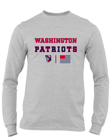 Washington Patriots Spirit Flag Men's LS T-Shirt