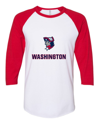 Washington Patriots Mascot #2 Women's Baseball T-Shirt